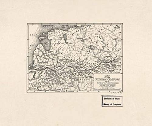 מפה 1910 | מפת הקמפיין הרוסי 1812 | קמפיינים | היסטוריה, צבא | נאפול צבאי